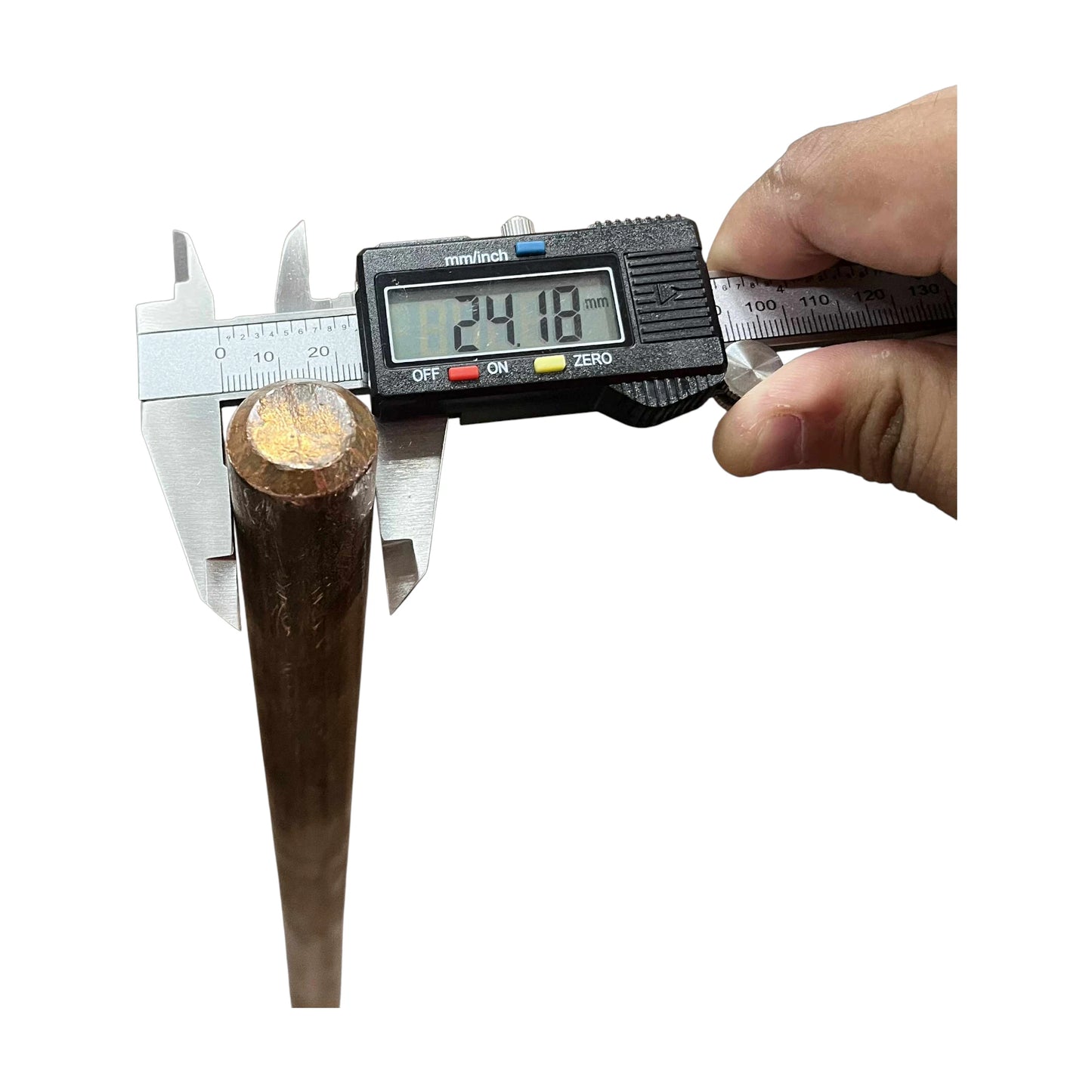 Grounding Rod 1 Meter x 1 Inch with Grounding Clamp (Copper Plated)