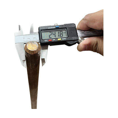 Grounding Rod 1 Meter x 1 Inch with Grounding Clamp (Copper Plated)