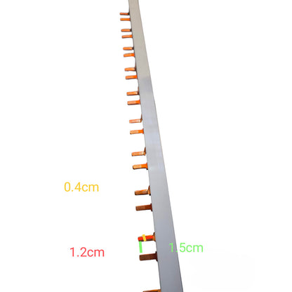 HIMEL_Bus_Bar_2P_for_2_Pole_Miniature_Breaker_18Pins_-_HBBT2P63A15P_18P___with_Dimension