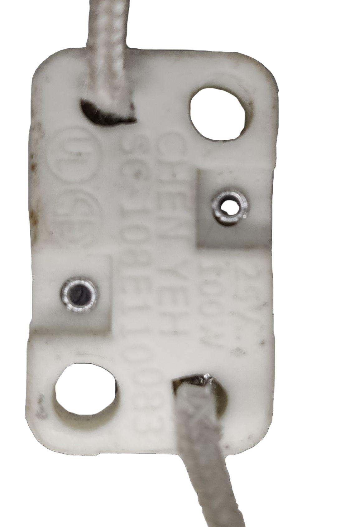 Halogen Holder Porcelain 100W Pin Type Electx Electrical Suppyly