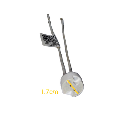 Halogen Pin Type Socket Round 100W with two wires for easy lighting installation and accessories