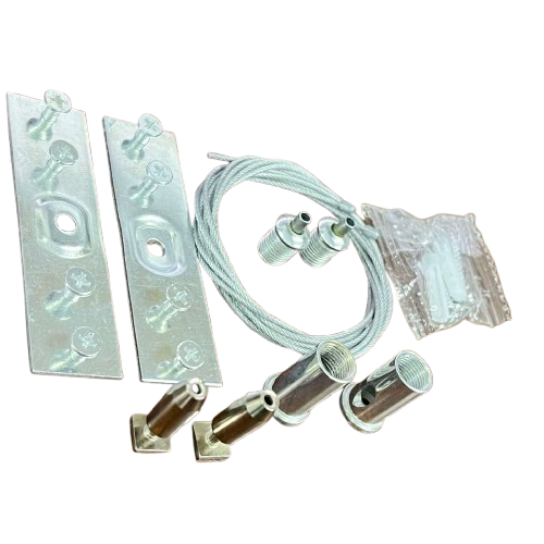 Hanging Accessories ( 2pcs Anti rust Wire 1meter each + 2pcs Stainless sheet +2pcs Connecting Pcs + 4pcs Screws) For Track Light