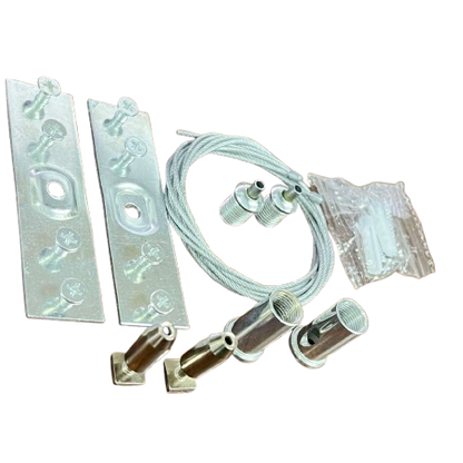 Hanging Accessories ( 2pcs Anti rust Wire 1meter each + 2pcs Stainless sheet +2pcs Connecting Pcs + 4pcs Screws) For Track Light