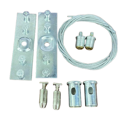 Hanging Accessories ( 2pcs Anti rust Wire 1meter each + 2pcs Stainless sheet +2pcs Connecting Pcs + 4pcs Screws) For Track Light