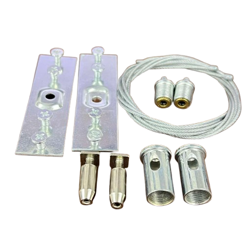 Hanging Accessories ( 2pcs Anti rust Wire 1meter each + 2pcs Stainless sheet +2pcs Connecting Pcs + 4pcs Screws) For Track Light