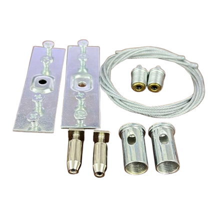 Hanging Accessories ( 2pcs Anti rust Wire 1meter each + 2pcs Stainless sheet +2pcs Connecting Pcs + 4pcs Screws) For Track Light