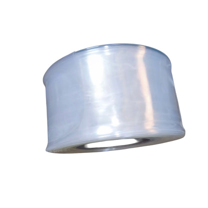 Metallic silver lampshade on a white background
