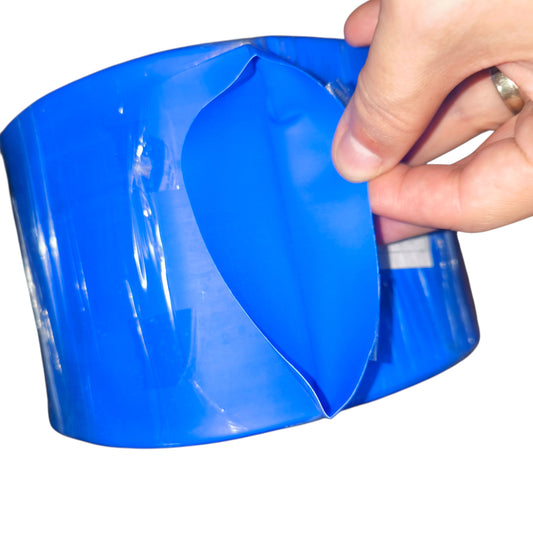 Heat Shrinkable Tube 80mm Blue 1 Meter Per Order 125 Degrees Celsius 2:1 Ratio 1000V Insulation 25 Meters Per Roll Electx Electrical SUpply