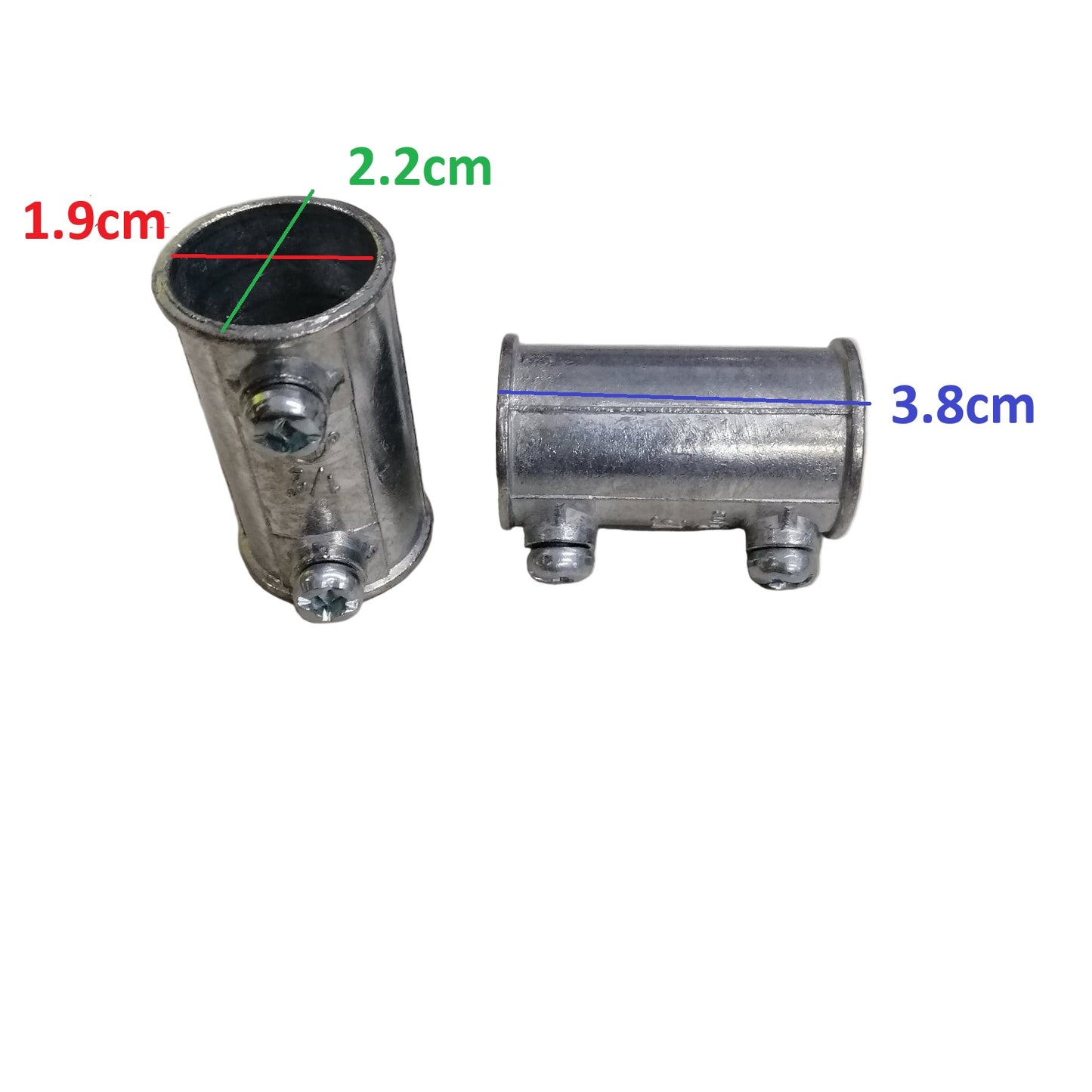 Hewitt-Dade  1/2 EMT Coupling Screw Type 12.7mm Electrical Metallic Tubing Coupling 1/2