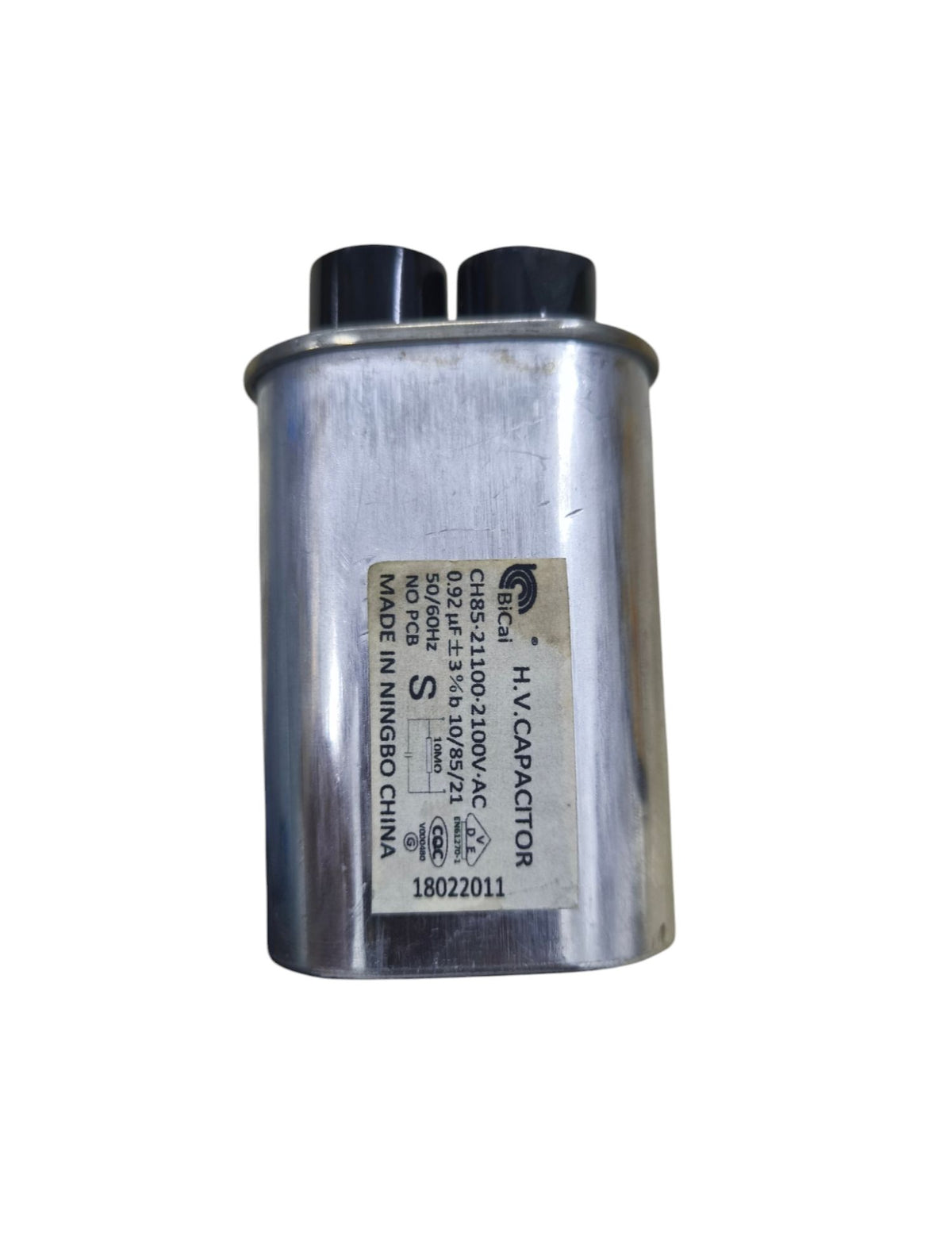 High voltage microwave capacitor from Electx for reliable kitchen cooking equipment performance