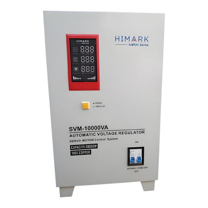 Himark 30000W Automatic Voltage Regulator 1 Input and 1 Output Terminal Binding MCB Protection SVM-30KVA
