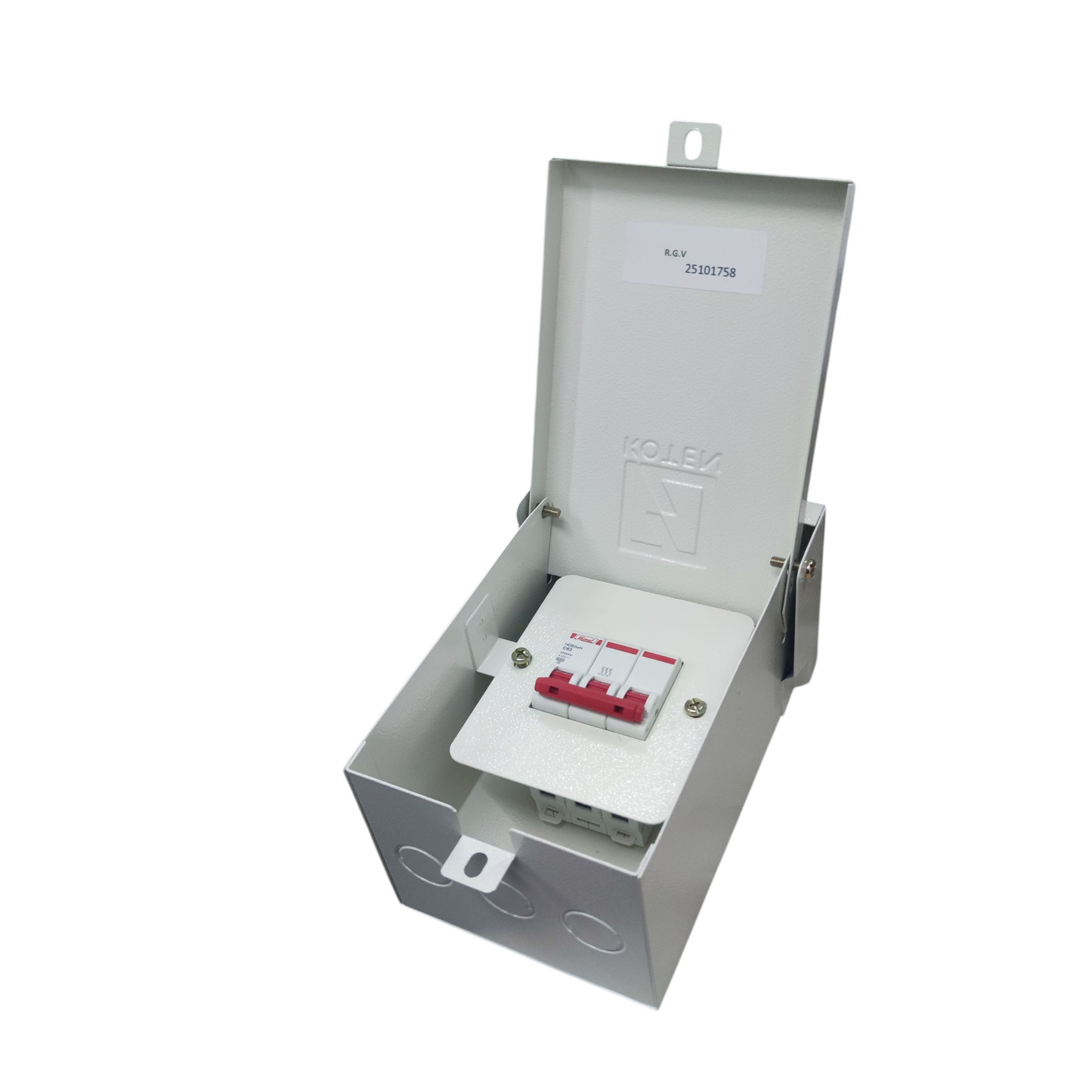 Himel 50A 3Pole 6KAIC 220V Miniature Circuit Breaker with Nema 3R Enclosure Koten K63N NEMA3RE-2P/3P+HDB3wN3PC50