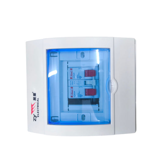 Himel MTS 16A 1 Pole 6 Kaic 220V with Enclosure ZY ZY2-4WAYSST/2XHDB3WN1C16+HDB3W63HS