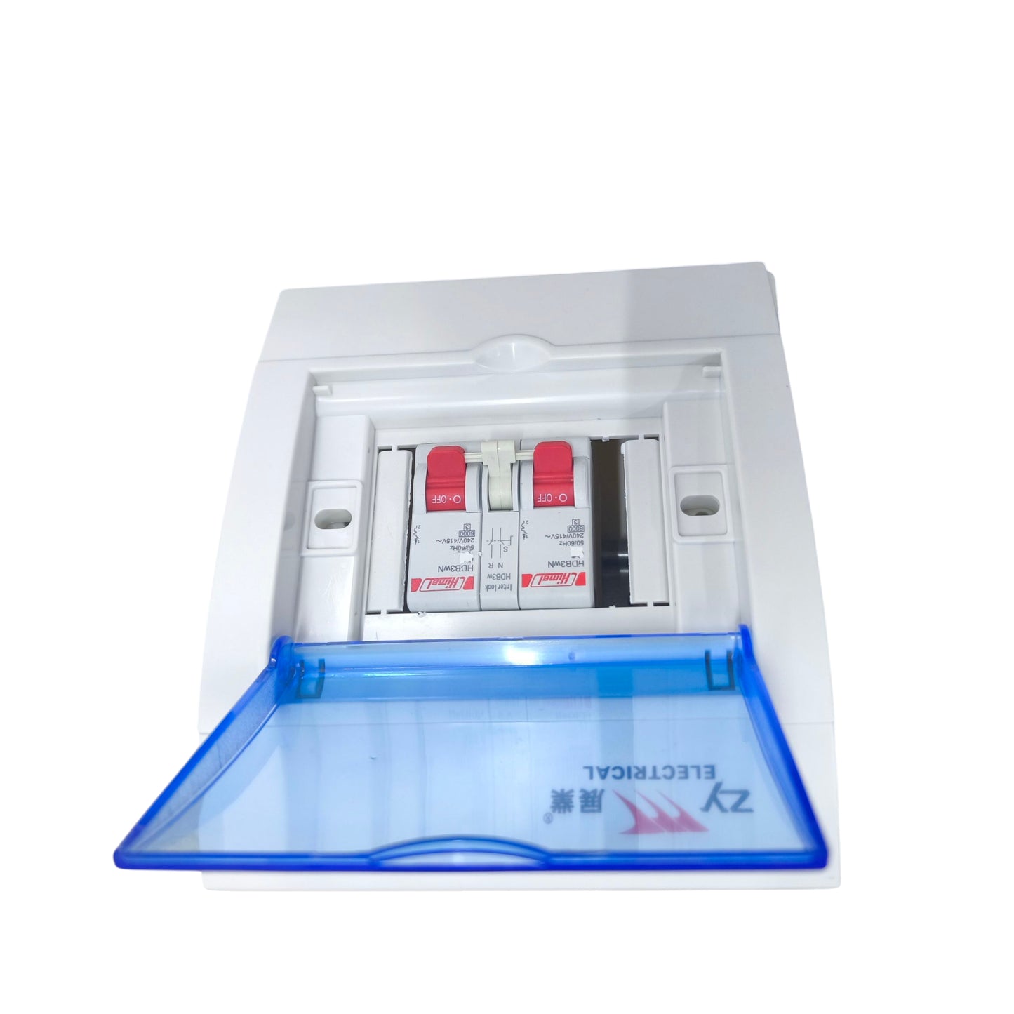 Himel MTS 16A 1 Pole 6 Kaic 220V with Enclosure ZY ZY2-4WAYSST/2XHDB3WN1C16+HDB3W63HS