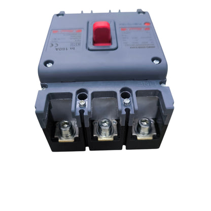 Himel 160A 4 Pole MCCB reset button view - Electx Electrical Supply