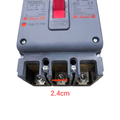 Himel 160A Industrial Circuit Breaker 3 Pole 60 KAIC 440V, Molded Case Circuit Breaker MCCB HDM3250N16033XX
