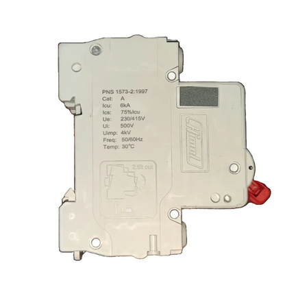 Himel Circuit Breaker 16A 2Pole 6 KAIC with clear labeling and compact design for electrical safety