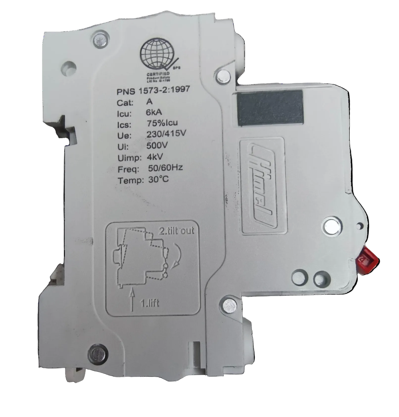 2A miniature circuit breaker 220V electrical component from Electx Electrical Supply
