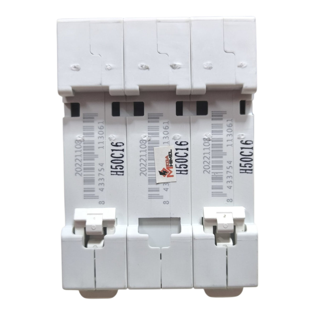 Himel 2A 3 Pole DC Breaker Miniature Circuit Breaker MCB 6KAIC 500V DC HDB3WZ3C2 Electx Electrical Supply