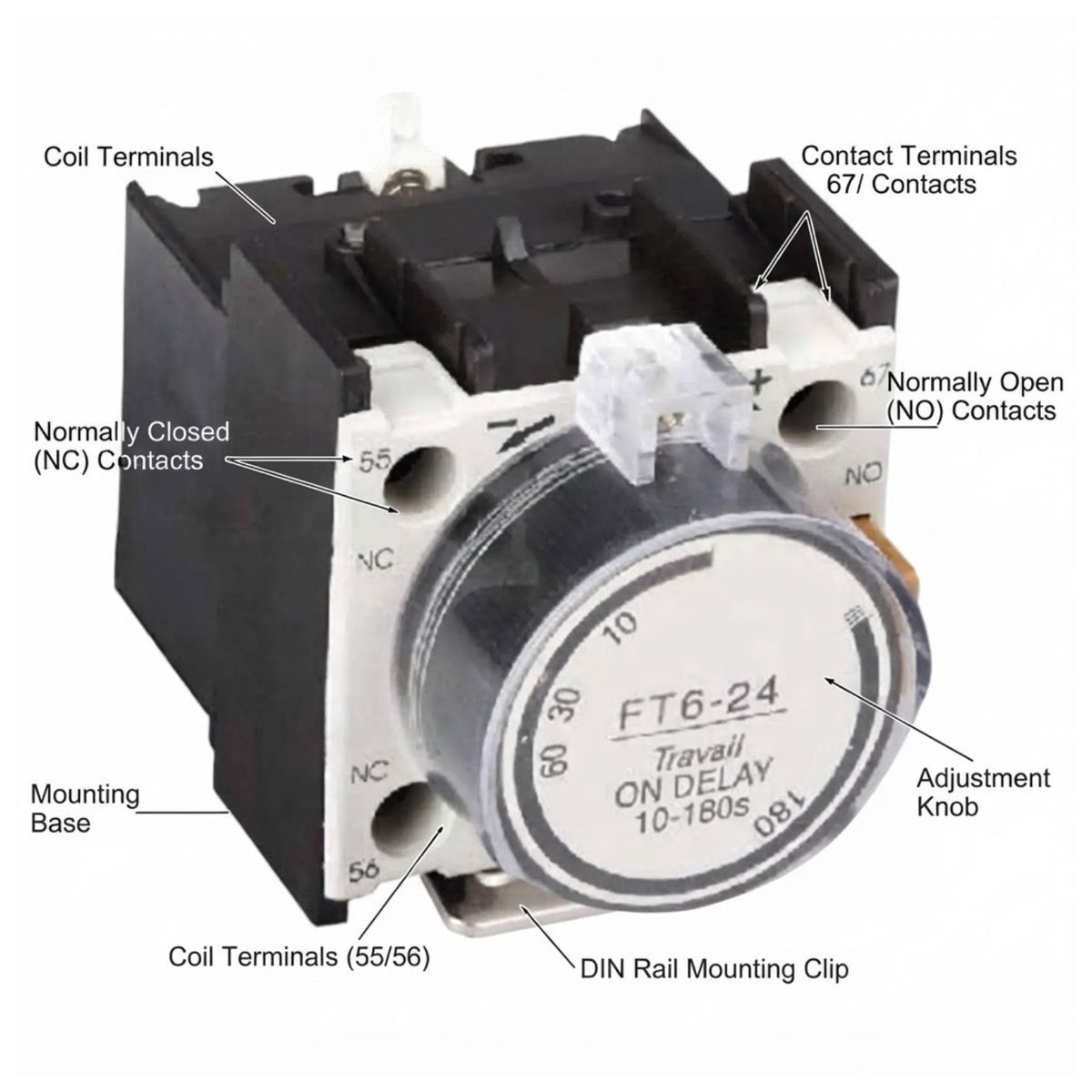 Himel Air Delayed Head for Magnetic Contactor HFT6-24