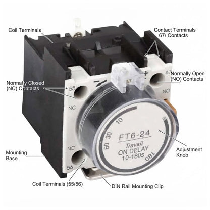 Himel Air Delayed Head for Magnetic Contactor HFT6-24