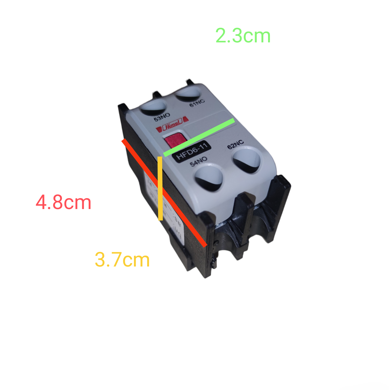 Himel Auxilliary Contact for Magnetic Contactor 1NO+1NC Aux Contact Point HDF6-11 Electx Electrical Supply 3