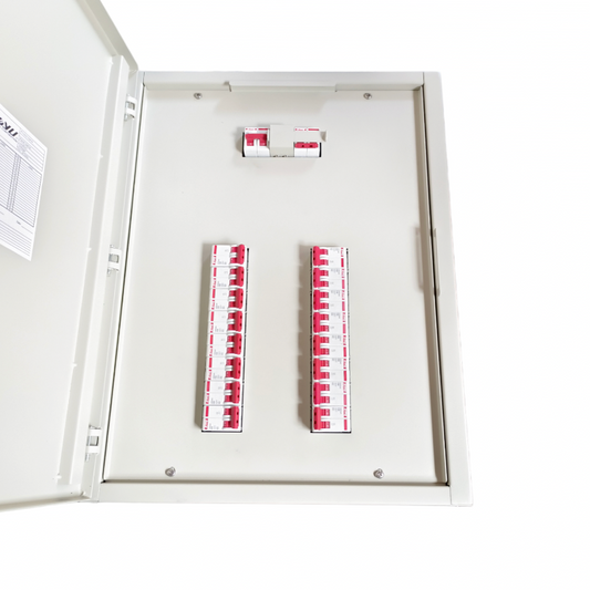 Himel 16 Branches 2pole Circuit Breaker electrical panel with white and red switches