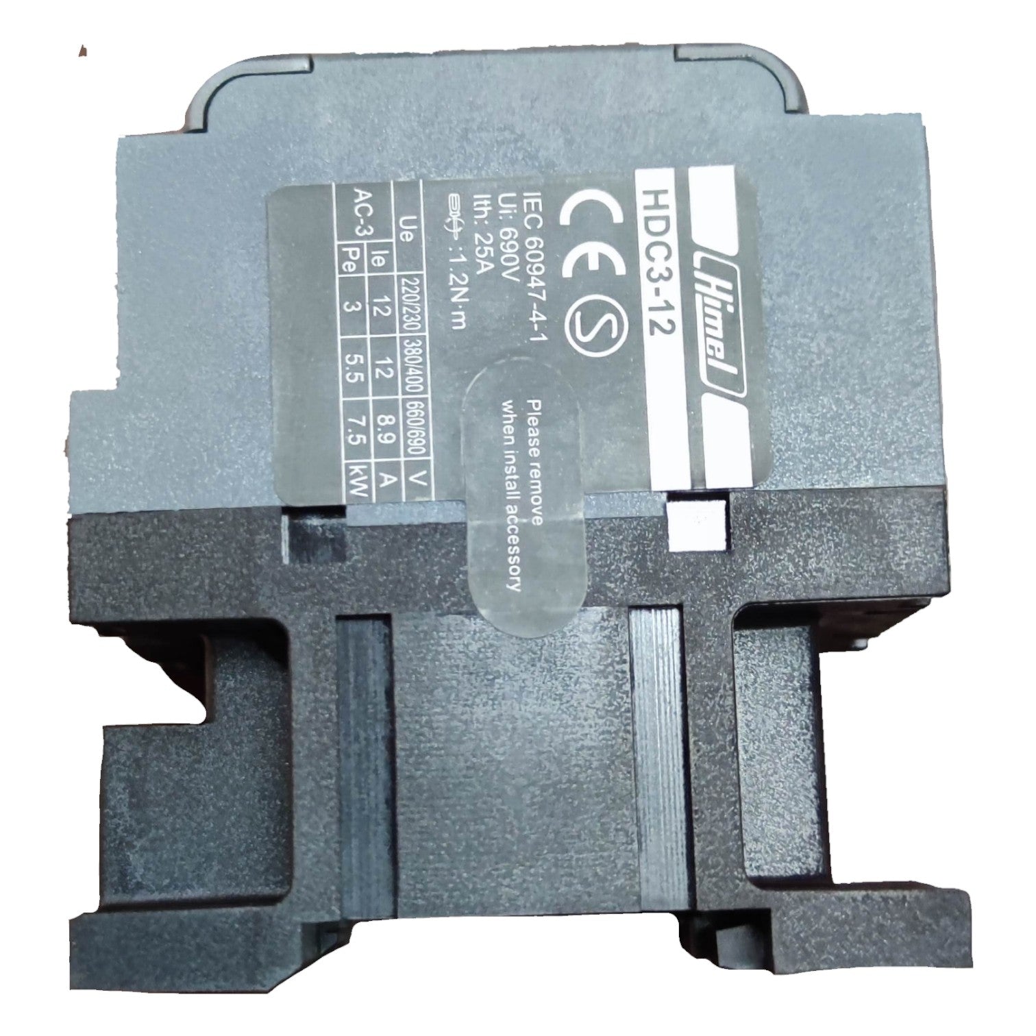 Electrical contactor with Lohmann branding on a white background