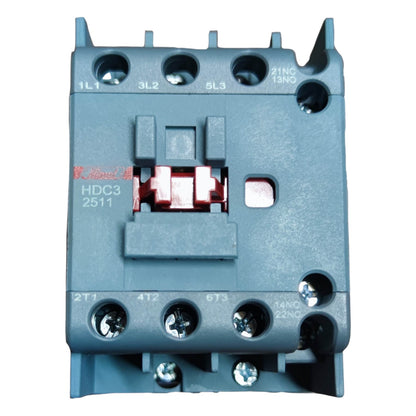 Electrical contactor on a white background
