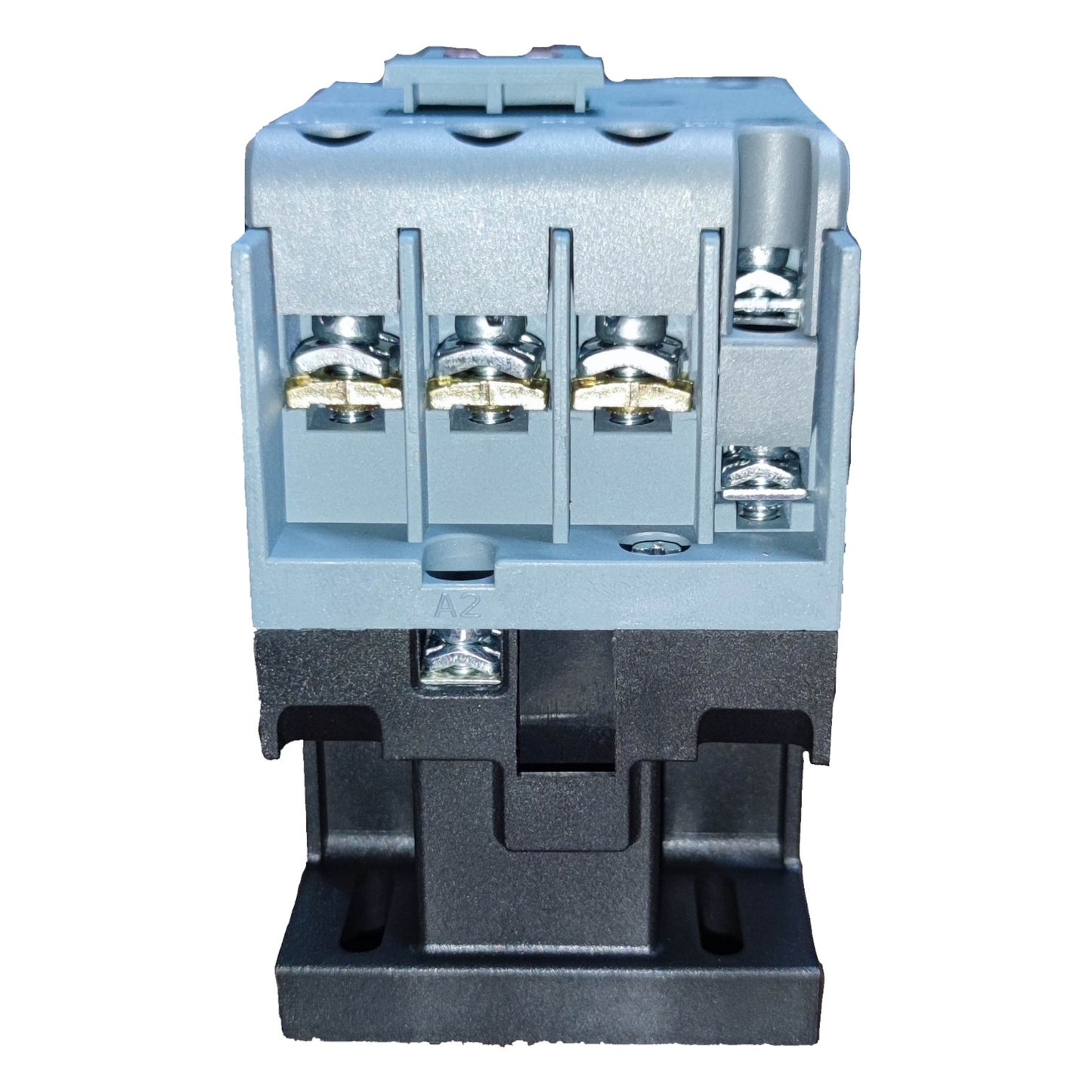 Electrical contactor on a white background