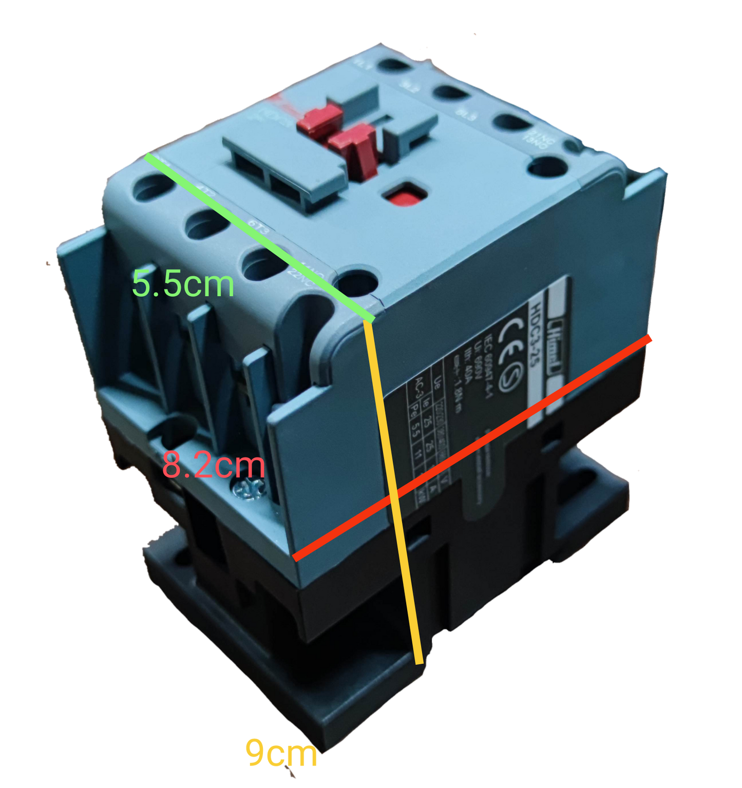 Himel Magnetic Contactor 25A 220V Coil 1NO/ 1NC HDC32511M7 Electx Electrical Supply 7