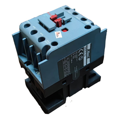 Electrical contactor on a white background