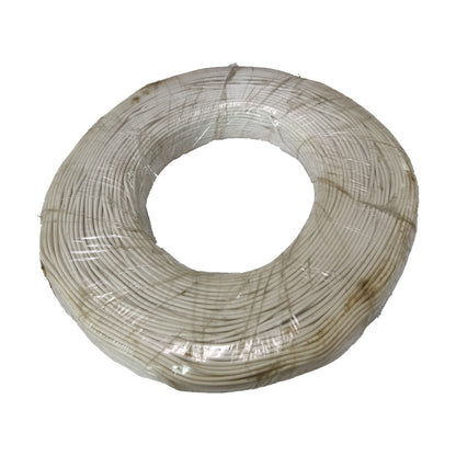 Coiled wire on a white background