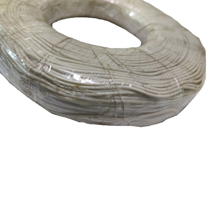 Coiled wire on a white background