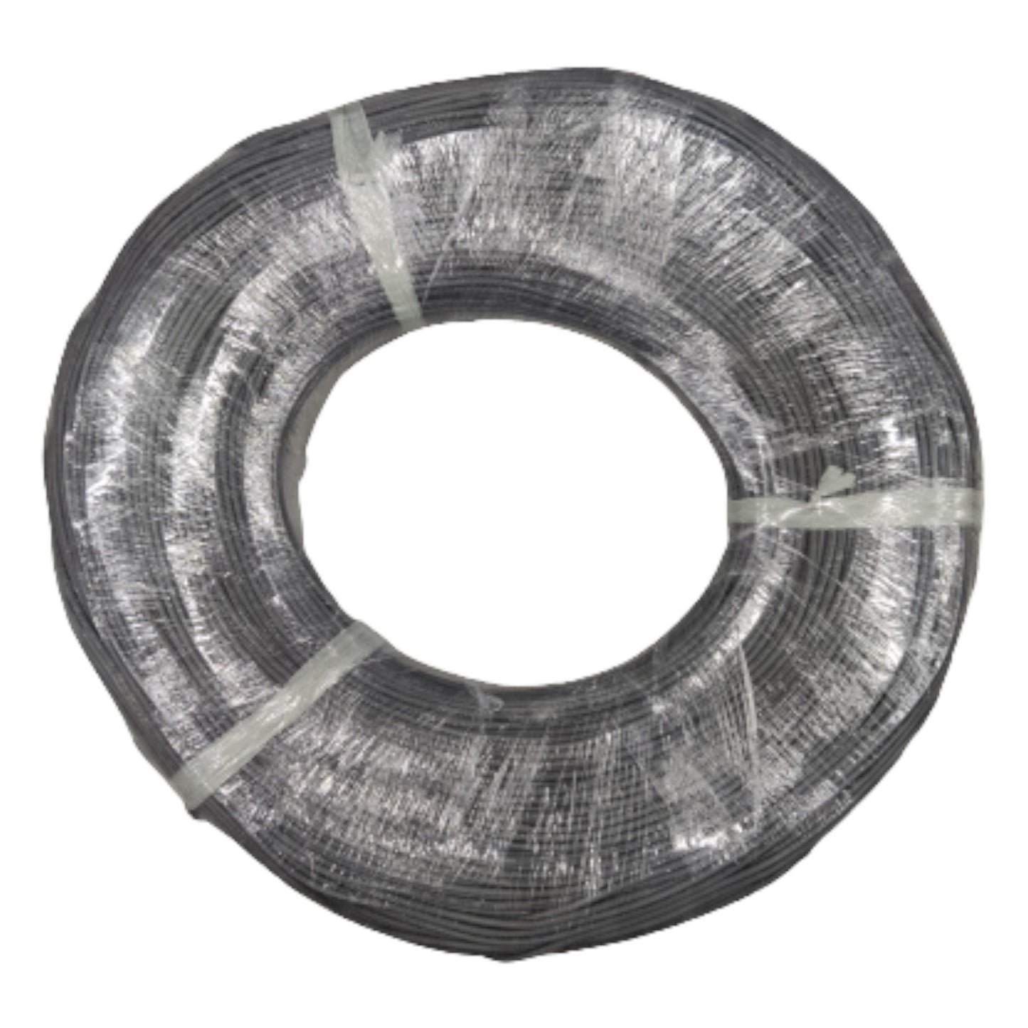 Coiled wire on a white background