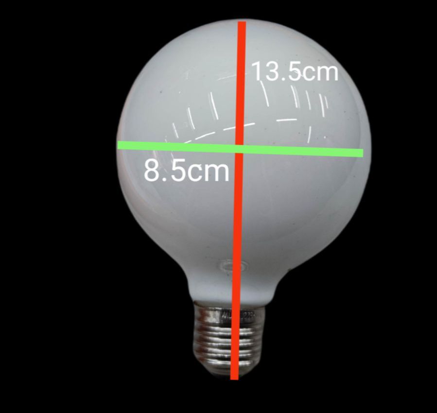 Hope Globe Bulb 60W E27 Warm White 220V with a round design and dimensions for soft lighting