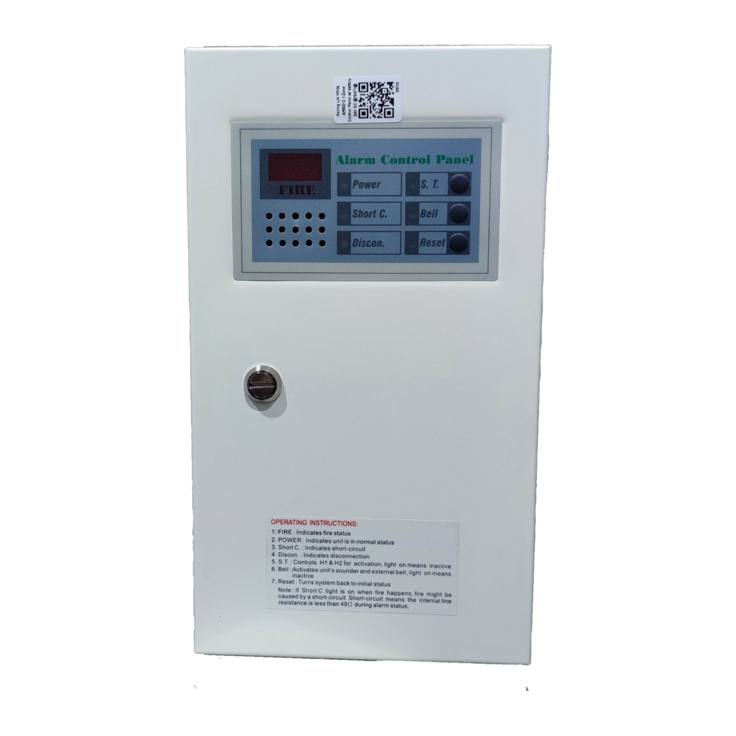 Horing Lih 1 Zone Fire Control Panel with Battery 24VDC Output 220V Input