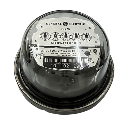 GE I-70-S KWH Meter Analog Type 2 Wire CL100 I70S 4 Jaws