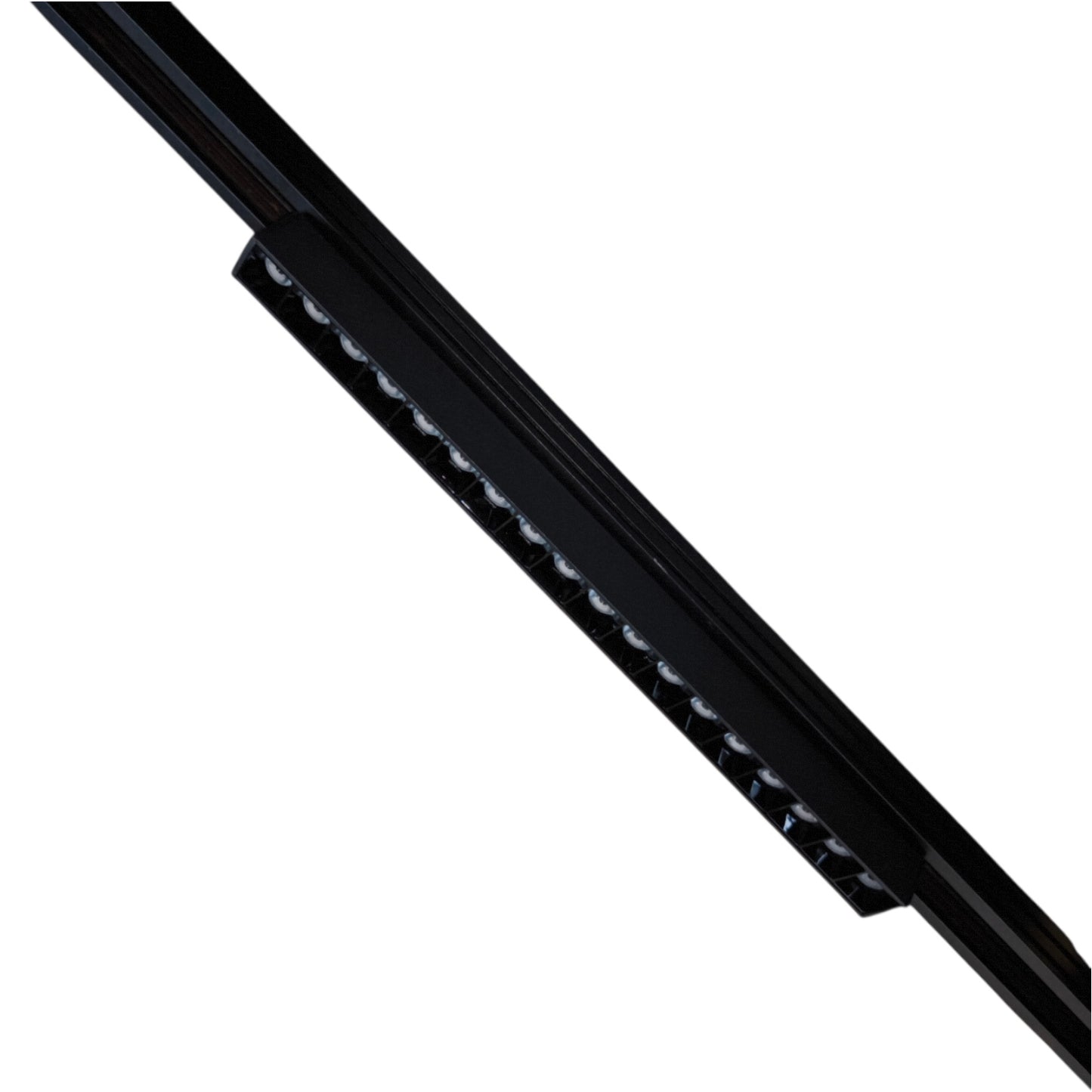 A close-up of a black automotive wiper arm showing the blade and inner frame against a plain white background.