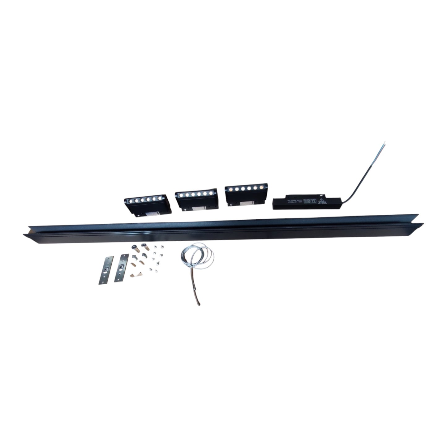 ILLUMIQ TERRA LED Magnetic Track Light 1 Meter 26mm with 3pcs 6W LED Rotary Grille Track Light 220V Warm White 3000K