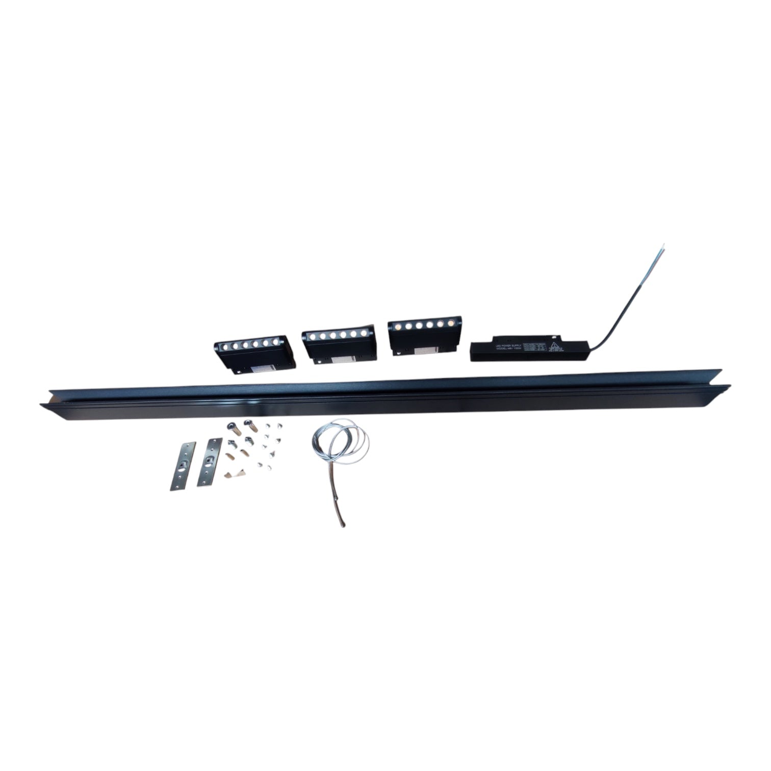 ILLUMIQ TERRA LED Magnetic Track Light 1 Meter 26mm with 3pcs 6W LED Rotary Grille Track Light 220V Warm White 3000K