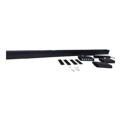Black mechanical component on a white background