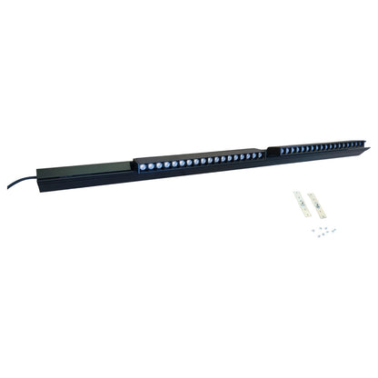 LED light bar with connectors on a white background