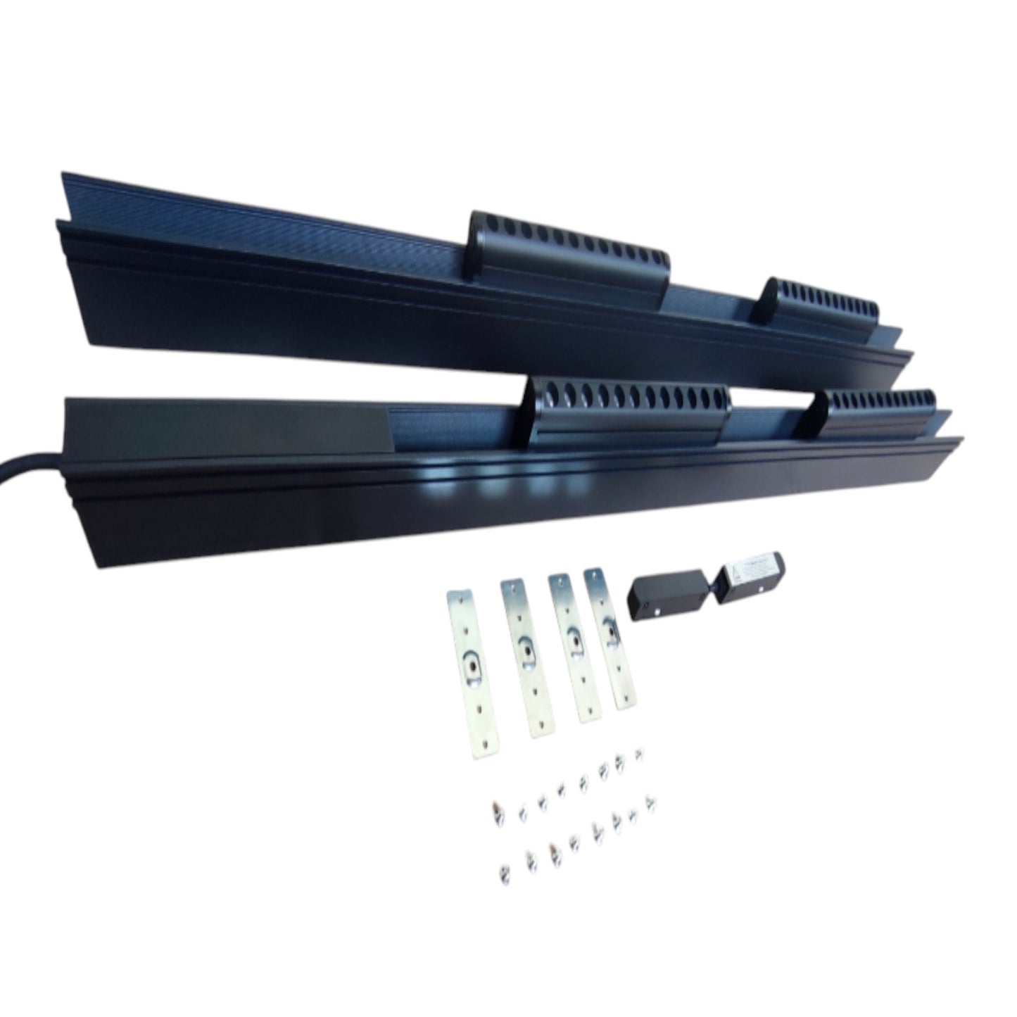 ILLUMIQ TERRA Magnetic Track Light 2 Meters 50mm with 2pcs 12W LED Rotary Grille Track Light 220V Daylight 6000K