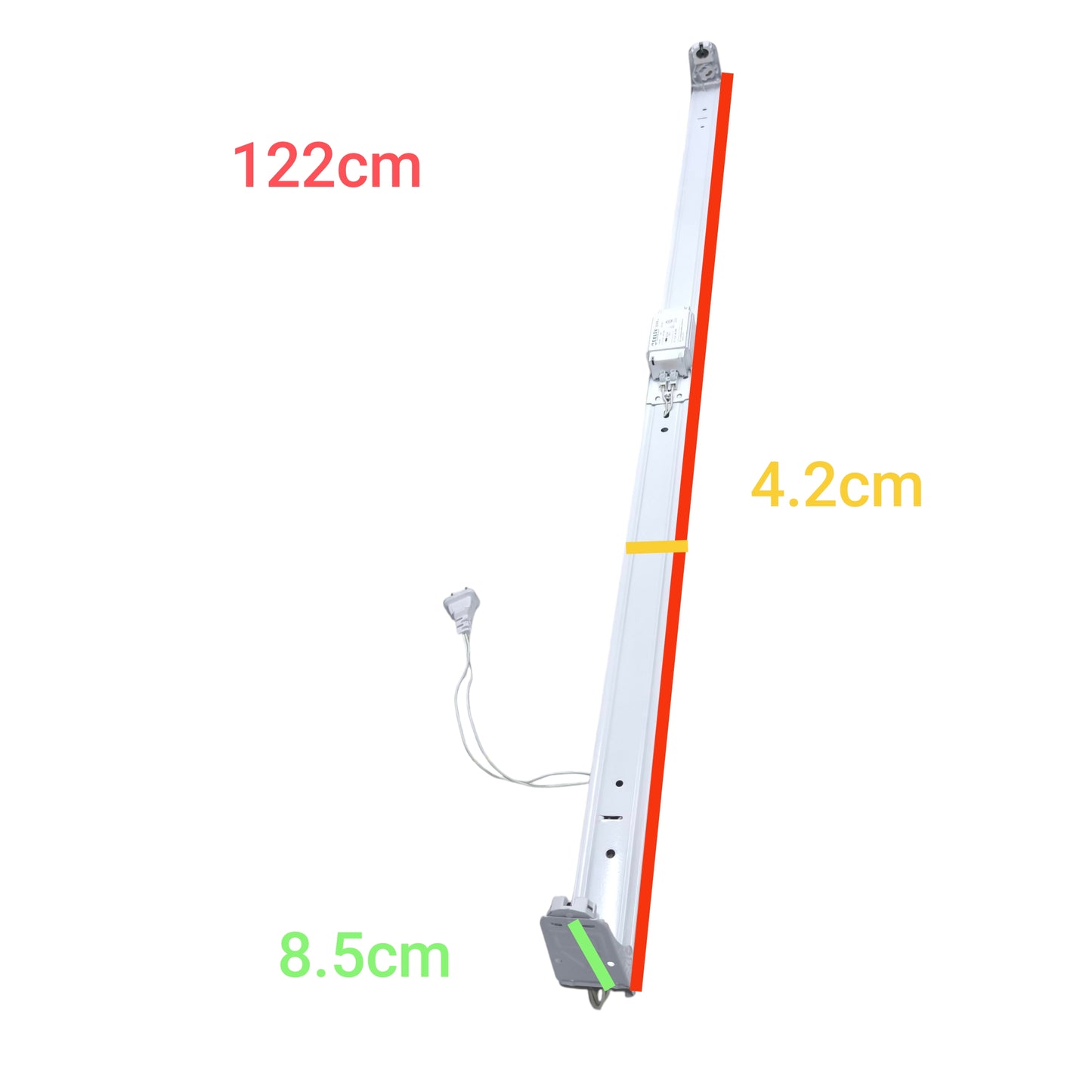 Delta 1x36W/40W Fluorescent Lighting Fixture Open Type 220V with Magnetic Ballast and Starter Holder OT5361MS
