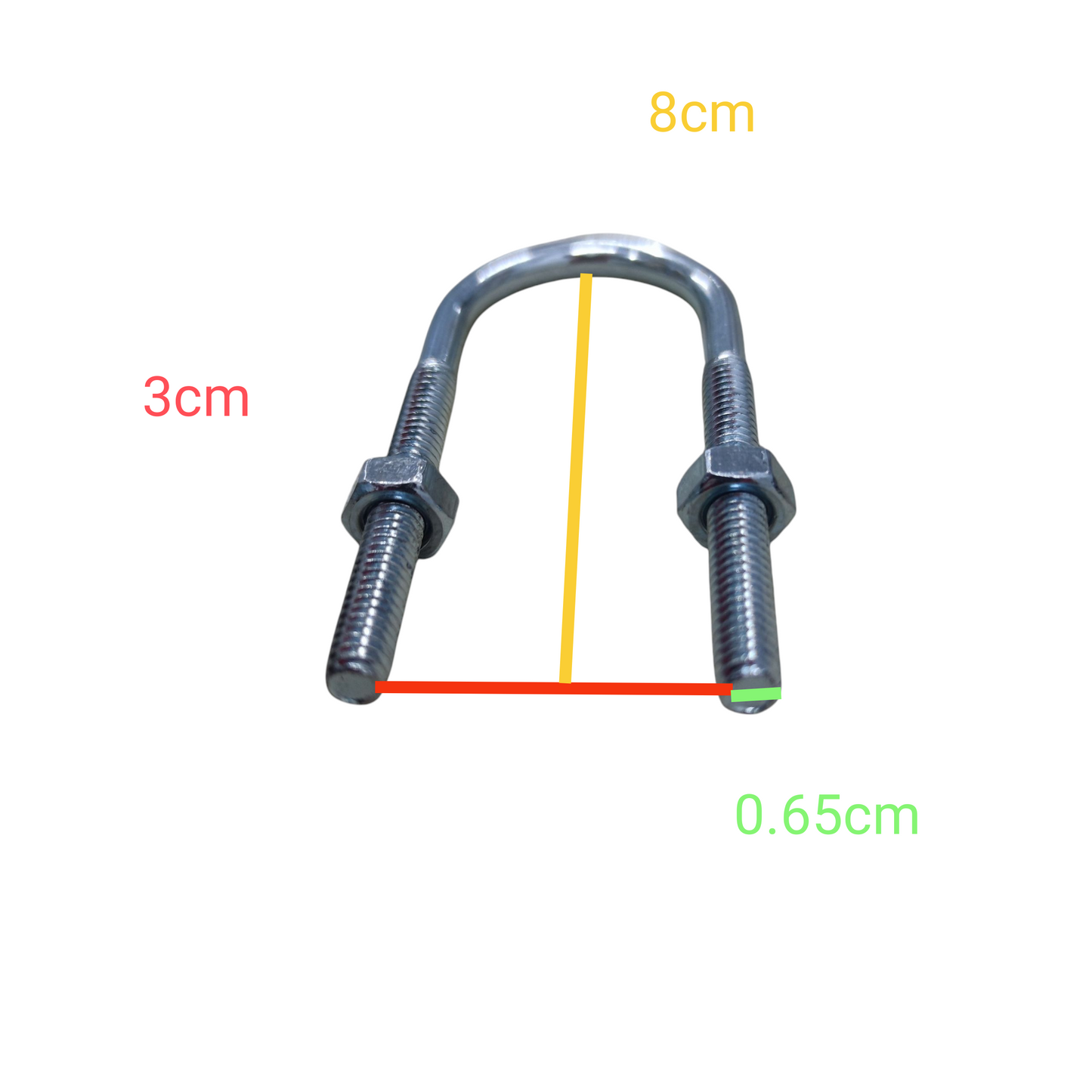 McGill 1/4 x 3/4 U-Bolt Zinc Plated MGUBLT-1/4-3/4
