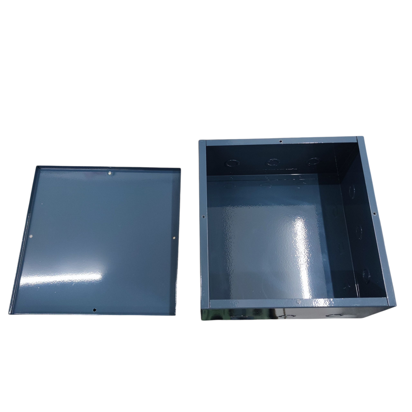 Pull Box 12 x 12 x 6 Inches Gauge 18 1.024mm Powder Coated Gray