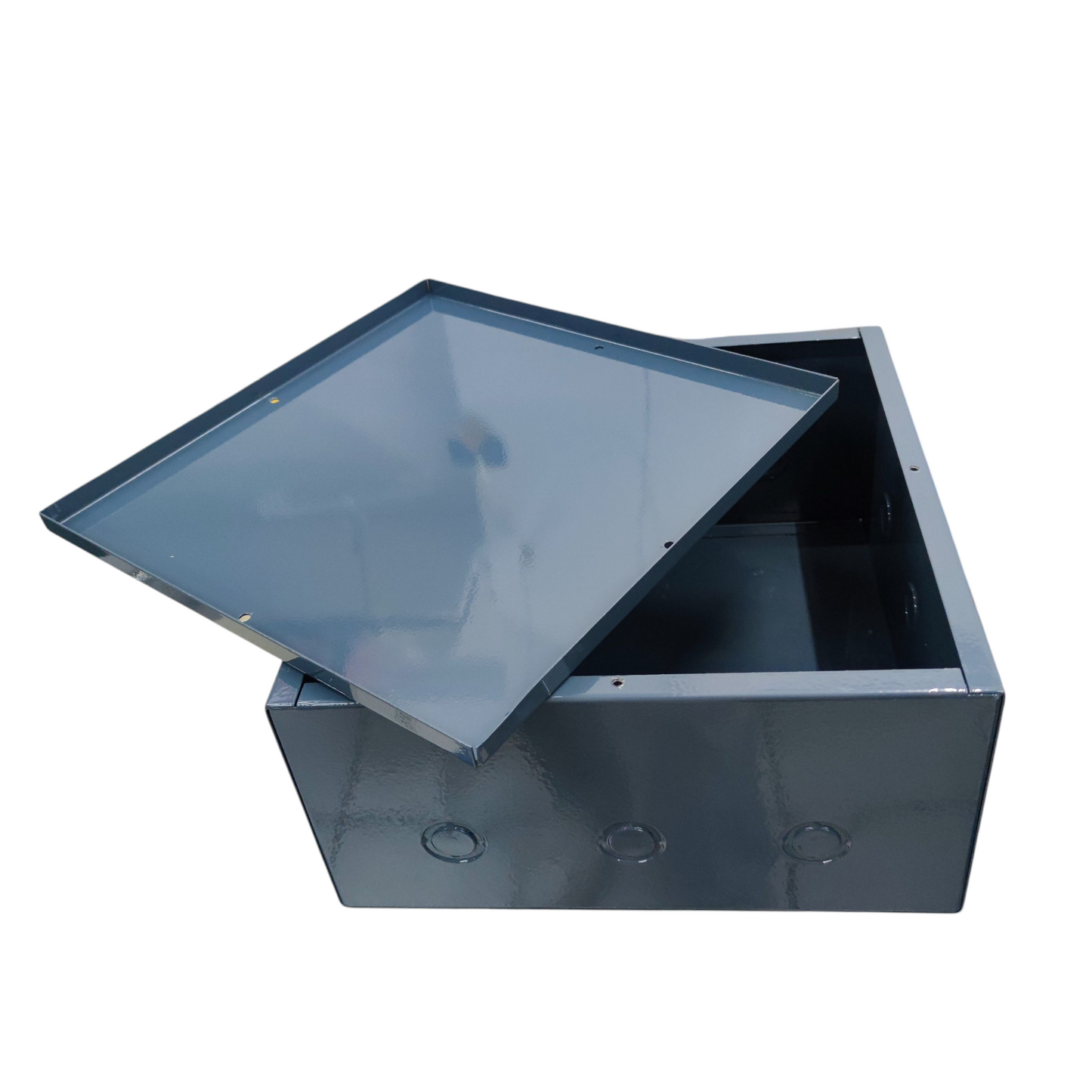 Pull Box 12 x 12 x 6 Inches Gauge 18 1.024mm Powder Coated Gray