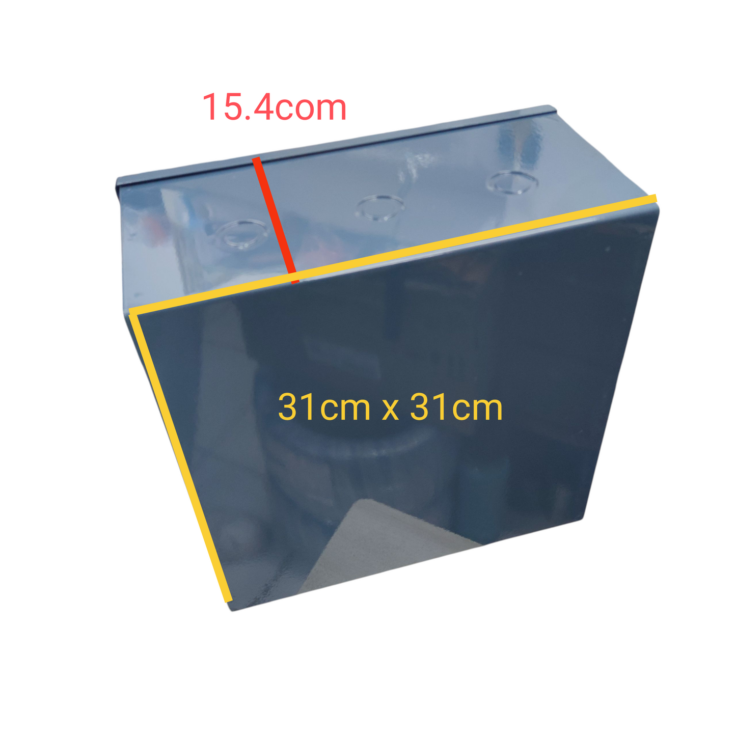 Pull Box 12 x 12 x 6 Inches Gauge 18 1.024mm Powder Coated Gray