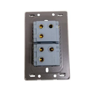 Grazen 2 Gang 3 Way Switch 16A 220V with Plate Cover Model GW-004 Grey